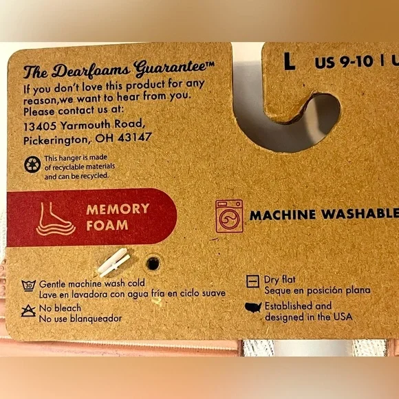 Dluxe by Dearfoams Plush Faux Fur “Super Mom” Slippers Size Large 9-10 - Picture 9 of 12